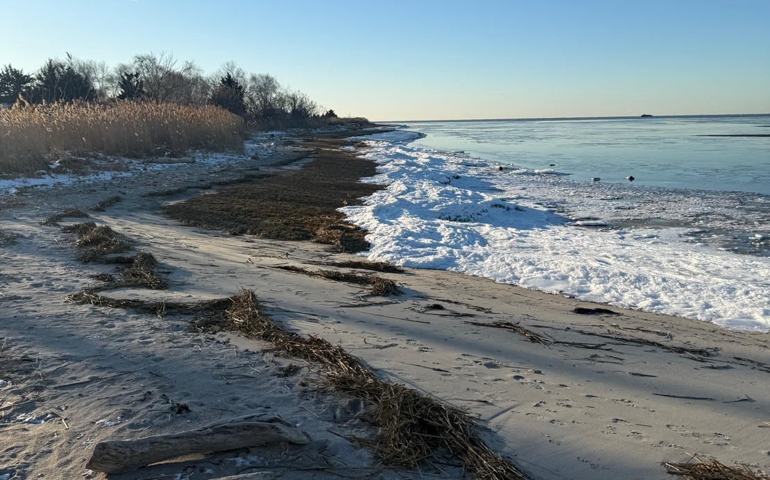 Long Island Sound in winter